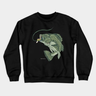 Large mouth bass Crewneck Sweatshirt